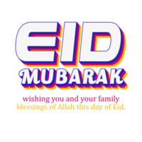 eid mubarak ontwerp concept Aan een transparant achtergrond png