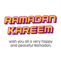 Ramadan Kareem Design Concept on a Transparent Background png