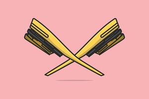 Comfortable Orthotics Single Shoe Insole in Cross Sign vector illustration. Fashion object icon concept. Insoles for a comfortable and healthy walk vector design with shadow on yellow background.