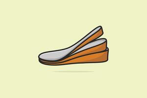 Comfortable Shoes Arch Support Insoles vector illustration. Fashion object icon concept. Two-layered shoe arch support insole vector design with shadow. Insoles for comfortable and healthy walk icon.