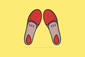 Comfortable Shoes Arch Support Insoles vector illustration. Fashion object icon concept. Two-layered shoe arch support insole vector design with shadow. Insoles for comfortable and healthy walk icon.