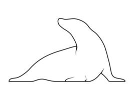 Seals Animal Outline silhouette vector