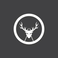 Deer Head Simple Logo Vector Illustration