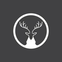 Deer Head Simple Logo Vector Illustration