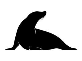 focas animal silueta vector