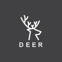 Deer Head Simple Logo Vector Illustration