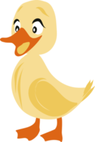 Yellow duck childish illustration. png