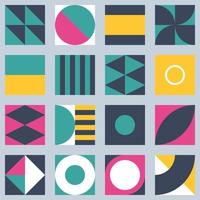 Modern geometric abstract shapes in Bauhaus style vector