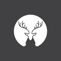 Deer Head Simple Logo Vector Illustration