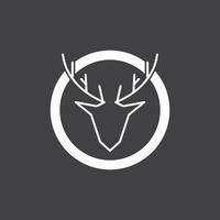 Deer Head Simple Logo Vector Illustration