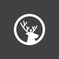 Deer Head Simple Logo Vector Illustration