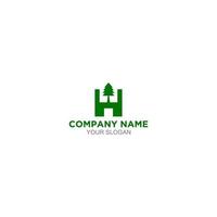 h pino logo diseño vector