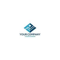 P Pyramid CheckMark Logo Design Vector