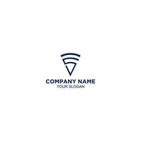 S Wifi Logo Design Vector