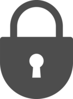 Lock and unlock icon isolated illustration design. Security symbol for website design, logo, app. png