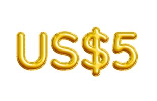 USD or United States Dollar 3D Gold Balloon. You can use this asset for your content like as USD Currency, Flyer Marketing, Banner, Promotion, Advertising, Discount Card, Pamphlet and anymore. png