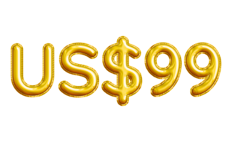 USD or United States Dollar 3D Gold Balloon. You can use this asset for your content like as USD Currency, Flyer Marketing, Banner, Promotion, Advertising, Discount Card, Pamphlet and anymore. png