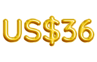 USD or United States Dollar 3D Gold Balloon. You can use this asset for your content like as USD Currency, Flyer Marketing, Banner, Promotion, Advertising, Discount Card, Pamphlet and anymore. png