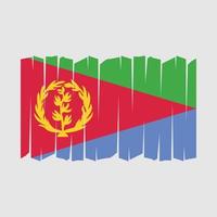 Eritrea Flag Brush Vector