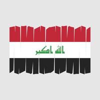 Iraq Flag Brush Vector