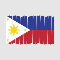 Philippines Flag Brush Vector