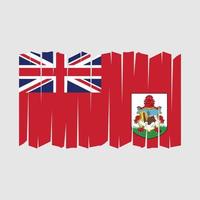 vector de pincel de bandera de Bermudas