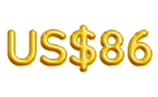 USD or United States Dollar 3D Gold Balloon. You can use this asset for your content like as USD Currency, Flyer Marketing, Banner, Promotion, Advertising, Discount Card, Pamphlet and anymore. png