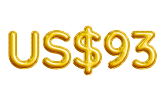 USD or United States Dollar 3D Gold Balloon. You can use this asset for your content like as USD Currency, Flyer Marketing, Banner, Promotion, Advertising, Discount Card, Pamphlet and anymore. png