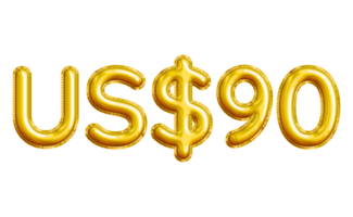 USD or United States Dollar 3D Gold Balloon. You can use this asset for your content like as USD Currency, Flyer Marketing, Banner, Promotion, Advertising, Discount Card, Pamphlet and anymore. png