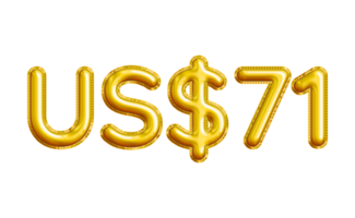 USD or United States Dollar 3D Gold Balloon. You can use this asset for your content like as USD Currency, Flyer Marketing, Banner, Promotion, Advertising, Discount Card, Pamphlet and anymore. png