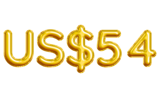 USD or United States Dollar 3D Gold Balloon. You can use this asset for your content like as USD Currency, Flyer Marketing, Banner, Promotion, Advertising, Discount Card, Pamphlet and anymore. png