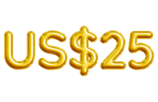 USD or United States Dollar 3D Gold Balloon. You can use this asset for your content like as USD Currency, Flyer Marketing, Banner, Promotion, Advertising, Discount Card, Pamphlet and anymore. png