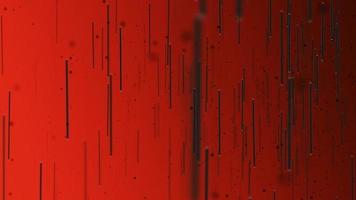 Abstract flowing dark line particles on red background. Loopable, full hd motion background animation. video
