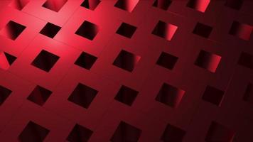 eamlessly looping art deco motion background animation with revolving red isometric cubes. video