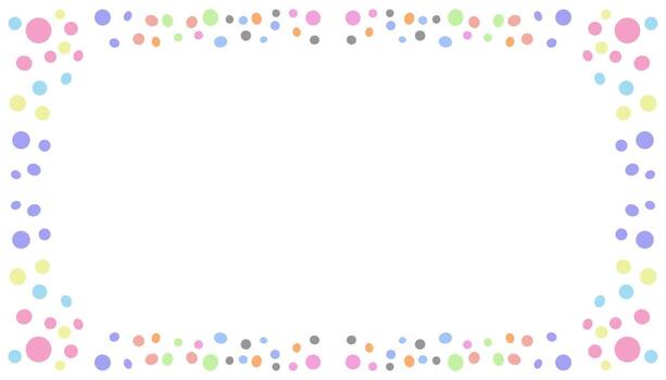 Abstract background illustration of a colorful small ball frame vector