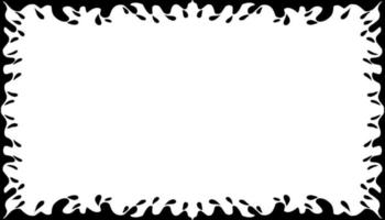 Illustration of a photo frame with a tribal design vector