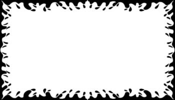 Illustration of a photo frame with a tribal design vector