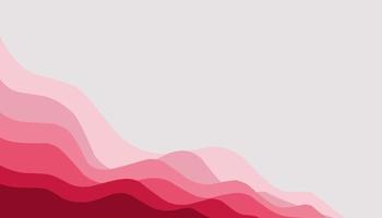 Abstract background illustration of red waves vector