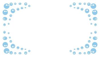 Abstract background illustration of a blue bubble frame vector