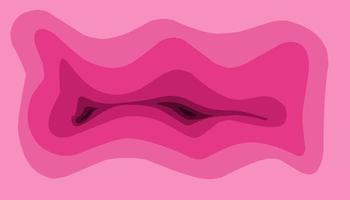 Abstract background illustration of a pink wave layer shape vector