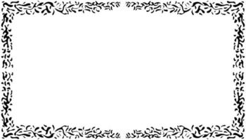 Illustration of a photo frame with a tribal design vector