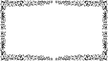 Illustration of a photo frame with a tribal design vector