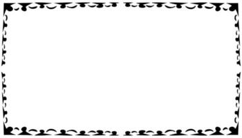 Illustration of a photo frame with a tribal design vector