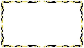 Illustration of a photo frame with a tribal design vector