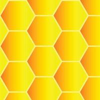 un panal con miel colores, panal patrón, hexagonal patrón, naranja y amarillo, abeja hogar, panal ilustración vector, adecuado para miel etiqueta y firmar, educativo material vector