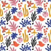 Summer Abstract Colorful Seamless Pattern. Vector illustration