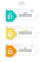 Infographic template business concept with workflow. vector