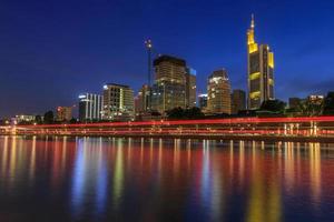 sight of Frankfurt am Main at night photo