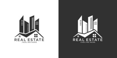 Roof and home logo vector design concept. Real estate logo.