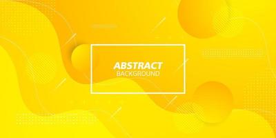 Fresh colorful yellow geometric wave background. Bright background design.Liquid color style. Fluid shapes composition.Cool design for presentation design. website,banners, brochure.Eps10 vector
